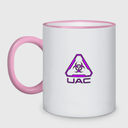 Кружка двухцветная UAC фиолетовый
