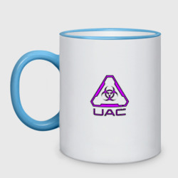 Кружка двухцветная UAC фиолетовый