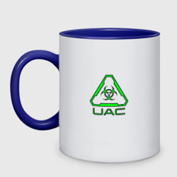 Кружка двухцветная UAC зелёный