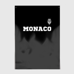 Постер Monaco sport на темном фоне посередине