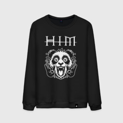 Мужской свитшот хлопок HIM rock panda