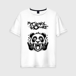 Женская футболка хлопок Oversize My Chemical Romance - rock panda