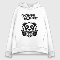 Женское худи Oversize хлопок My Chemical Romance - rock panda