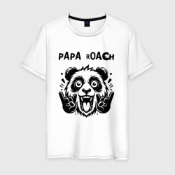 Papa Roach - rock panda – Мужская футболка хлопок с принтом купить со скидкой в -20%