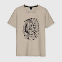 Мифический греческий бог войны – Мужская футболка хлопок с принтом купить со скидкой в -20%