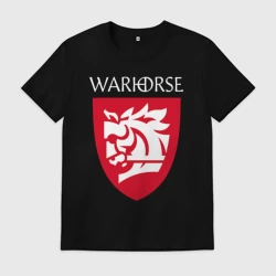 Мужская футболка хлопок Warhorse logo