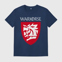 Мужская футболка хлопок Warhorse logo