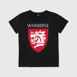 Детская футболка хлопок Warhorse logo