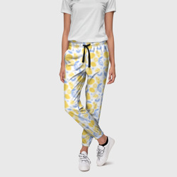 Летний вайб - паттерн лимонов – Женские брюки 3D с принтом купить