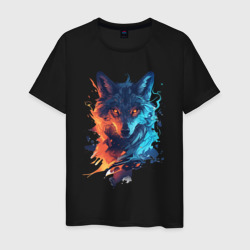 Волк – Мужская футболка хлопок с принтом купить со скидкой в -20%