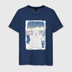 Зимний марафон – Мужская футболка хлопок с принтом купить со скидкой в -20%