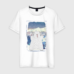 Зимний марафон – Мужская футболка хлопок с принтом купить со скидкой в -20%
