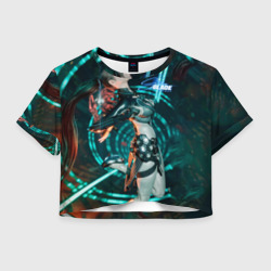 Женская футболка Crop-top 3D Stellar Blade fantasy style