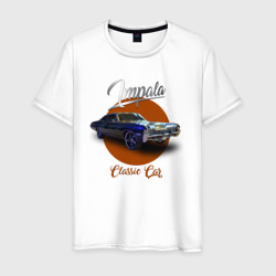 Мужская футболка хлопок Американская автоклассика Chevrolet Impala