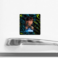 Магнит с принтом Eve Stellar Blade для любого человека, вид спереди №2. Цвет основы: белый