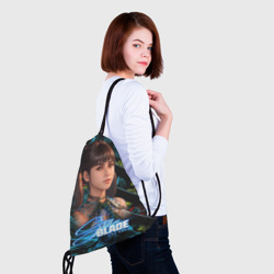Рюкзак с принтом Eve Stellar Blade для любого человека, вид спереди №4. Цвет основы: белый