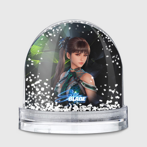 Игрушка Снежный шар с принтом Ева  Stellar   Blade, вид спереди №1