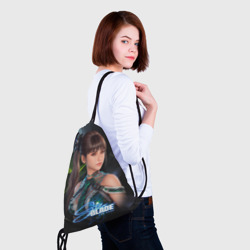 Рюкзак с принтом Ева  Stellar   Blade для любого человека, вид спереди №4. Цвет основы: белый