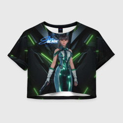 Stellar  Blade Eve в полный рост – Женская футболка Crop-top 3D с принтом купить