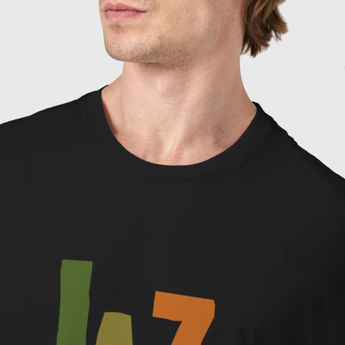 Мужская футболка хлопок с принтом Jazz retro in color, фото #4