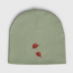 Женская шапка демисезонная Токийский гуль Паучья лилия