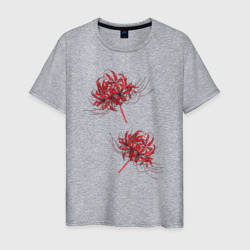 Токийский гуль Паучья лилия – Мужская футболка хлопок с принтом купить со скидкой в -20%