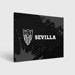 Холст прямоугольный Sevilla sport на темном фоне по-горизонтали