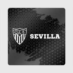 Магнит виниловый Квадрат Sevilla sport на темном фоне по-горизонтали