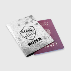 Обложка для паспорта матовая кожа Roma sport на светлом фоне - фото 2