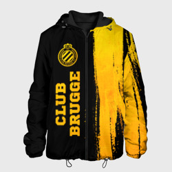 Club Brugge - gold gradient по-вертикали – Мужская куртка 3D с принтом купить со скидкой в -10%
