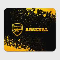 Прямоугольный коврик для мышки Arsenal - gold gradient по-горизонтали