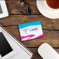 Обложка для студенческого билета Lazio neon gradient style по-горизонтали - фото 2