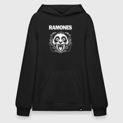 Худи SuperOversize хлопок Ramones rock panda