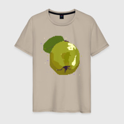 Айва и звезды - пиксельное – Мужская футболка хлопок с принтом купить со скидкой в -20%