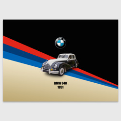 Винтажный автомобиль BMW 340 – Поздравительная открытка с принтом купить