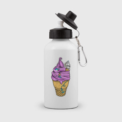 Ice cream sea – Бутылка спортивная с принтом купить со скидкой в -15%