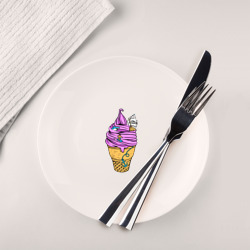 Ice cream sea – Тарелка с принтом купить