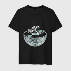 Музыка из космоса – Мужская футболка хлопок с принтом купить со скидкой в -20%
