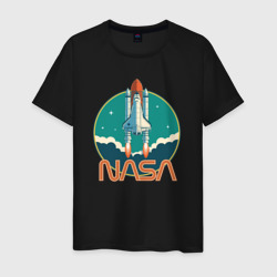 NASA spaceship – Мужская футболка хлопок с принтом купить со скидкой в -20%