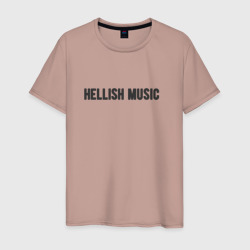 Hellish music – Мужская футболка хлопок с принтом купить со скидкой в -20%