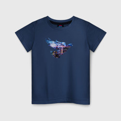 Голубь с ночным городом внутри – Детская футболка хлопок с принтом купить со скидкой в -20%