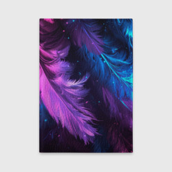 Искрящиеся перья в розовых и голубых оттенках – Обложка для автодокументов с принтом купить со скидкой в -20%