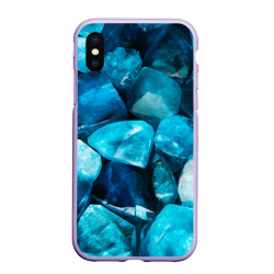 Аквамарин камни минералы крупный план – Чехол для iPhone XS Max матовый с принтом купить