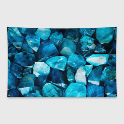 Аквамарин камни минералы крупный план – Флаг-баннер с принтом купить