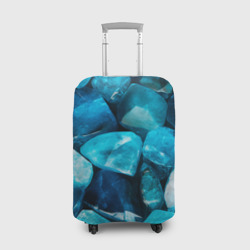 Аквамарин камни минералы крупный план – Чехол для чемодана 3D с принтом купить