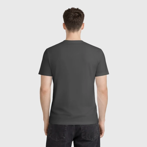 Мужская футболка 3D с принтом Смокинг на свадьбу, вид сзади #2