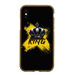 Чехол для iPhone XS Max матовый Корона Кинга