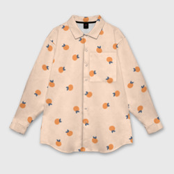 Персик весной – Женская рубашка oversize 3D с принтом купить
