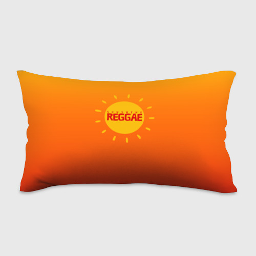 Подушка антистресс с принтом Orange sunshine reggae, вид спереди №1