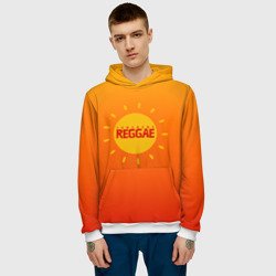 Мужская толстовка 3D Orange sunshine reggae - фото 2